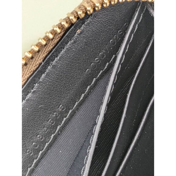 Burberry MN Zip Around Check Canvas Coin Wallet Dark Blue 8084525 - Picture 9 of 12